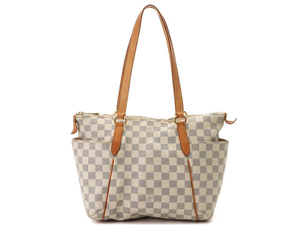 LOUIS VUITTON Totally Damier Azur White